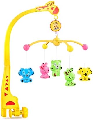 Buy BabyGo Rotating Giraffe Musical Rattle for Kids | Cot Mobile for ...