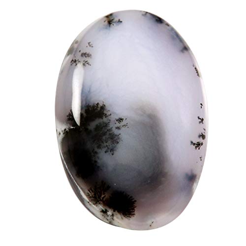 Opale de dendrite naturelle 49,35 cts cabochon ovale pierre gemme pour pendentif DIY