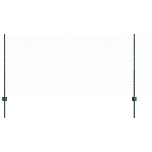 Homgoday Gartenzaunset Set aus 2 Grün Stahl Standard Langlebig Zaun Hauszaun Model3336717