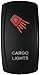 Dragonfire Racing 04-0096 Laser Etch Dual LED Switch - Cargo Light - Red