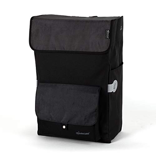 Andersen Einkaufstrolley Royal Stahlgestell klappbar mit Metallspeichenrad 25 cm und 45 Liter Einkaufstasche Asta… – Bild 7