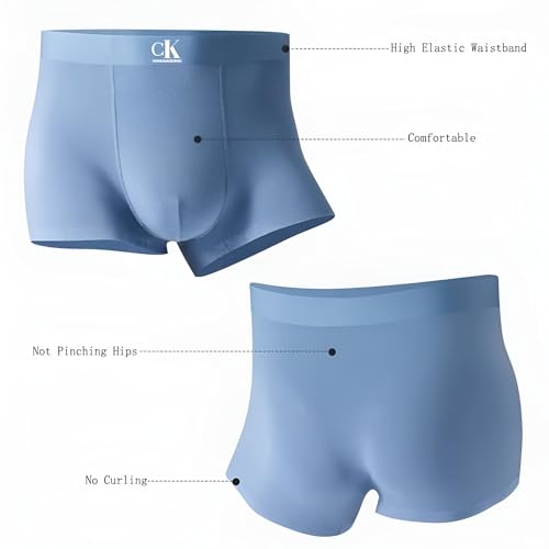 Image of CK INNERWEAR ice silk Soft Strechable Underwear For Men (Multicolour) Pack Of 2 Size Large