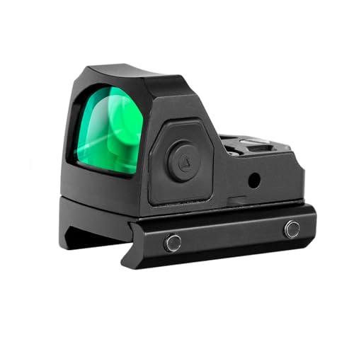 ohhunt Red Dot Sight 2 MOA Reticle Mini Shake Awake Optics 12 Brightness Adjustment (Green Dot)