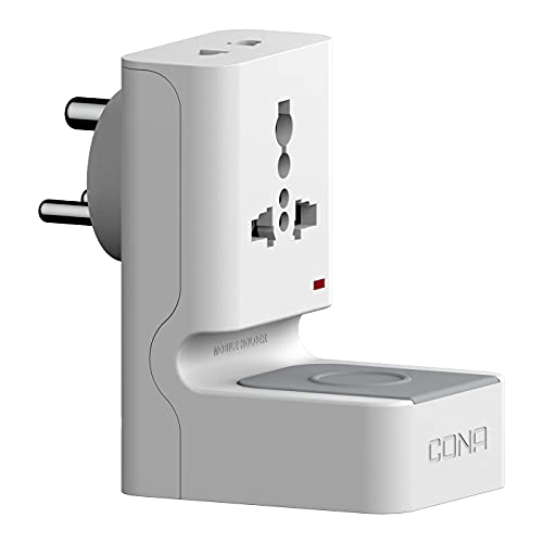 Image of Cona Standy Multiplug 3 +1 - (White) - (Material -PC) - Unit 2 Nos