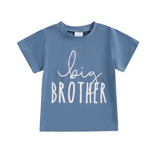 Big Brother T Shirt Little Brother Little Sister Big Sister Matching Outfits Siblings Baby Toddler Tee Clothes - Main Image
