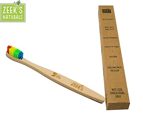 Kids Zahnbürsten, biologisch abbaubar, umweltfreundlich, 4 Stück, nummeriert – Bild 5