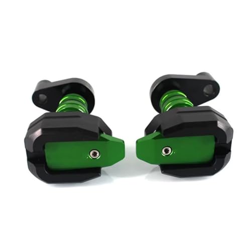 Protection cadre anti-crash moto verte compatible avec Yamaha YZF R6 2003-2005