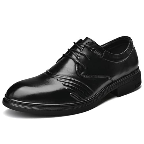 Men's Leather Dress Shoes, Formal Business Footwear - Ideal for Business Meetings, Office Days & Formal Events