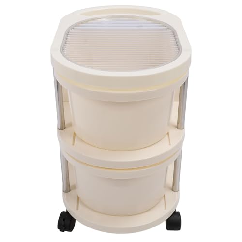 Chariot de rangement utilitaire blanc à tiroir meuble multicouche