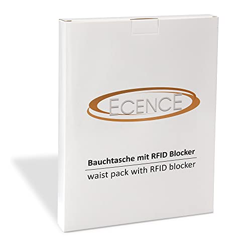 ECENCE Buiktasje met RFID-blocker, NFC-bescherming heuptasje, buikband voor dames, heren, kinderen, waterafwijzend… - Image 7