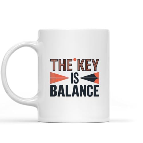 Elegant Work Identity Mug Job Satisfaction Fashion key is balance