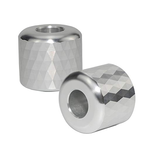 SNMIRN Rhombus Shaving Razor Stand Holder, Aluminum Alloy Safety Razor Base Stand, Toothbrush Holder for Bathroom Countertops, Multi-Function Holder Mini Storage Rack Silvery (2 Packs)