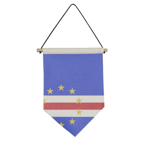 Drapeau Cap-Vert sur toile suspendue pour décoration murale