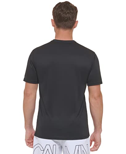 Calvin Klein Men's Standard Light Weight Quick Dry Short Sleeve 40+ UPF Protection Active Top3
