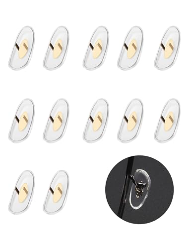 Image of Clear Soft Silicone Replacement Nose Pads for Ray-Ban Aviator RB3025 /RB3026 /RB3030 /RB3211 /RB3362 /RB3445 /RB4175