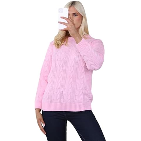 STAR FASHION Ladies Thick Knit Winter Jumper Cover