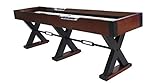 The X-Treme 9 Foot Shuffleboard Table in Walnut by Berner Billiards