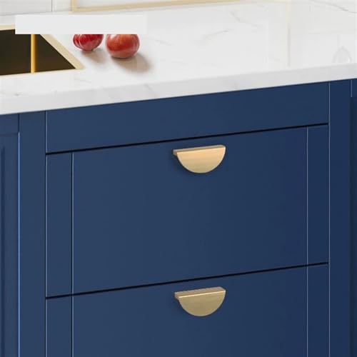 Poignées d'armoire or bouton de meuble noir et quincaillerie de commode - 8