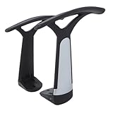 NUOBESTY 2pcs Ergonomic Armrest Replacement Parts Plastic Study Chair Armrests for Office Gaming Chairs Easy to Install Multi-Compatibility