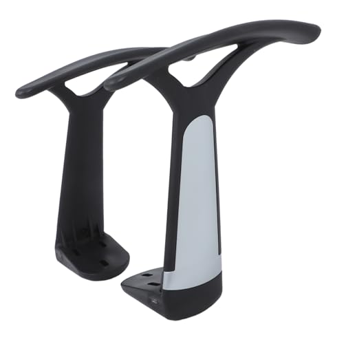 NUOBESTY 2pcs Ergonomic Armrest Replacement Parts Plastic Study Chair Armrests for Office Gaming Chairs Easy to Install Multi-Compatibility