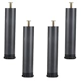 1. Material: Las patas de los muebles están hechas de hierro metálico de alta calidad con tecnología de barniz para hornear, que no se decolora, agrieta, oxida, es fácil de limpiar y tiene una gran capacidad de carga. Las 4 patas pueden soportar un peso de 300 kg.
