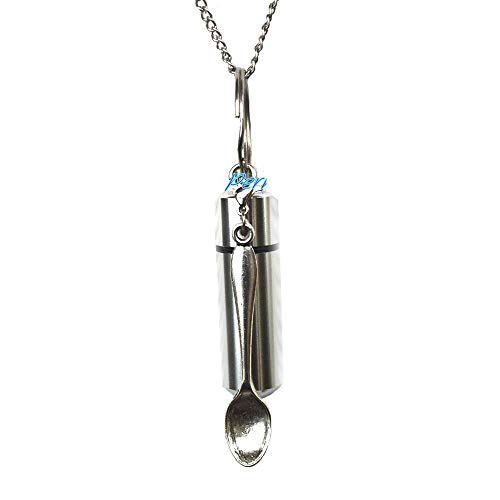 Cremation Permanent Urn Spoon Cremation Locket, Perfume Vial, Ashes Locket, Silver Spoon Cremation Locket, Silver Ashes Locket,Spoon Memorial Locket, Silver Memorial Locket