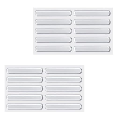 NOPKESV Paraurti per Mobili, 20 in Silicone, Buffer Elastico e Pads Riduzione del Rumore, Trasparente Adesivi Piedini Ammortizzatore di Colpi Porte, Laptop, Cassetti, Gommini Salva Muro