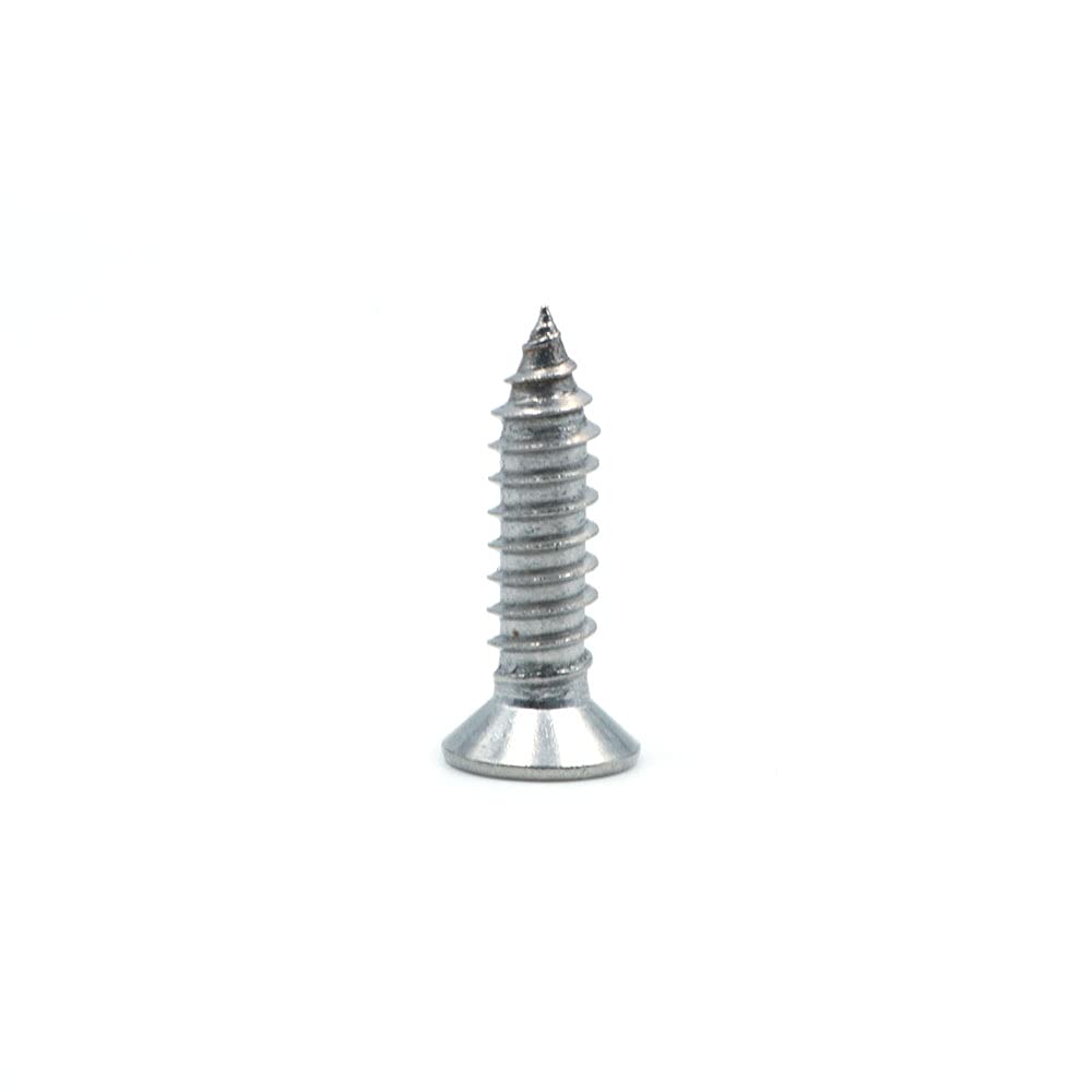 300X NUZAMAS 12G*16 304 Stainless Steel Self-Tapping Screws Cross Flat Countersunk Head Screw Miniature Screw Wood Screw Self-Tapping Screws and Wood Screw(ST5.5 * 16) - Image 3