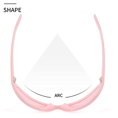 Retro Oversized Wrap Around Sunglasses for Women Men Y2K Trendy Black Oval Shades Frame Shield Sun Glasses4