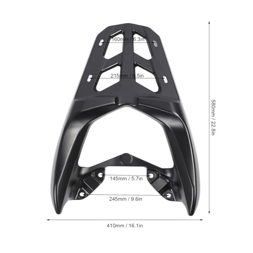 Porte-bagages arrière pour moto NMAX 155 et 125 avec support robuste ajouré