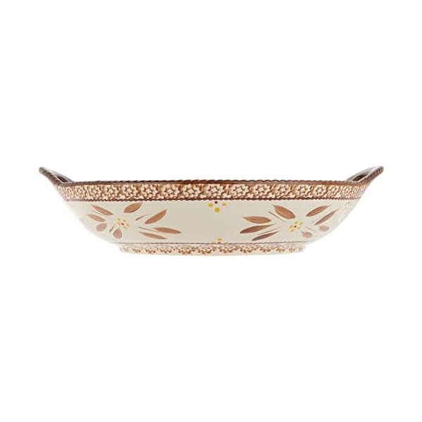 Temptations Round Centerpiece Bowl, 14"x13", Stoneware, Bake & Serve
