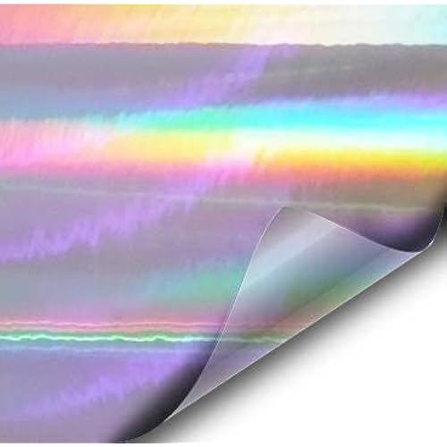VViViD SuperCast Silver Rainbow Holographic Mirror Chrome Vinyl Wrap (6ft x 5ft)