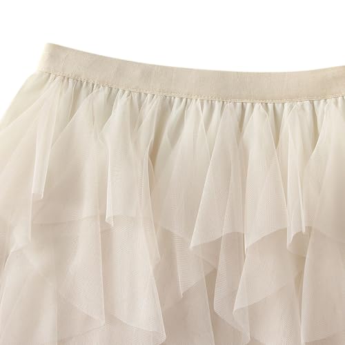 Women's Tulle Mini Skirt Ruffled Mesh Puffy Ballet Tutu Skirts 50s Carnival Party Elastic Waist Short Underskirts3