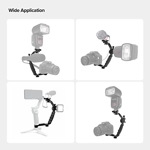 Ls Limo Studio Limostudio AGG1179 Limostudio Camera Bracket Mount Heavy Duty Photography Video L-Bracket With Standard Flash Shoe Mounts thumb #1
