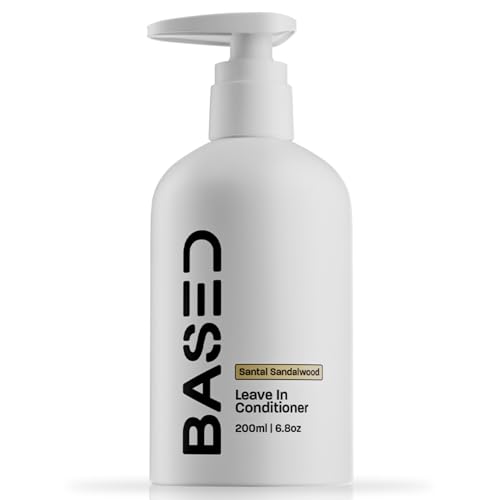 BASED BODYWORKS Leave-In Conditioner, Instant Frizz Control, Hydrates & Nourishes Hair, Premium Leave-In Conditioner for Men, Healthy Frizz-Free Hair in Minutes (6.8 oz Pack of 1)