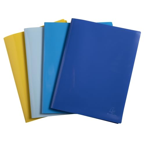 Lot de 12 Protège-documents 60 vues BEE BLUE polypro, coloris assortis (4)
