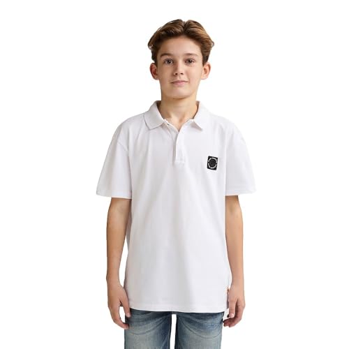 Polo Short Sleeve Boys Petrol Industries B-1060-POL945 en blanc taille 152 cm
