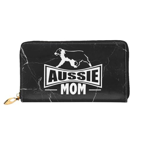 Aussie Mom Australian Shepherd Dog Wallet Card Bag2