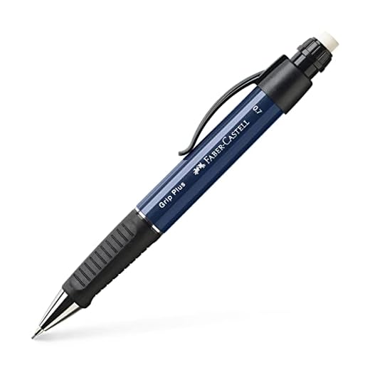 Faber-Castell 130732 - Portaminas (0.7 mm), negro y azul