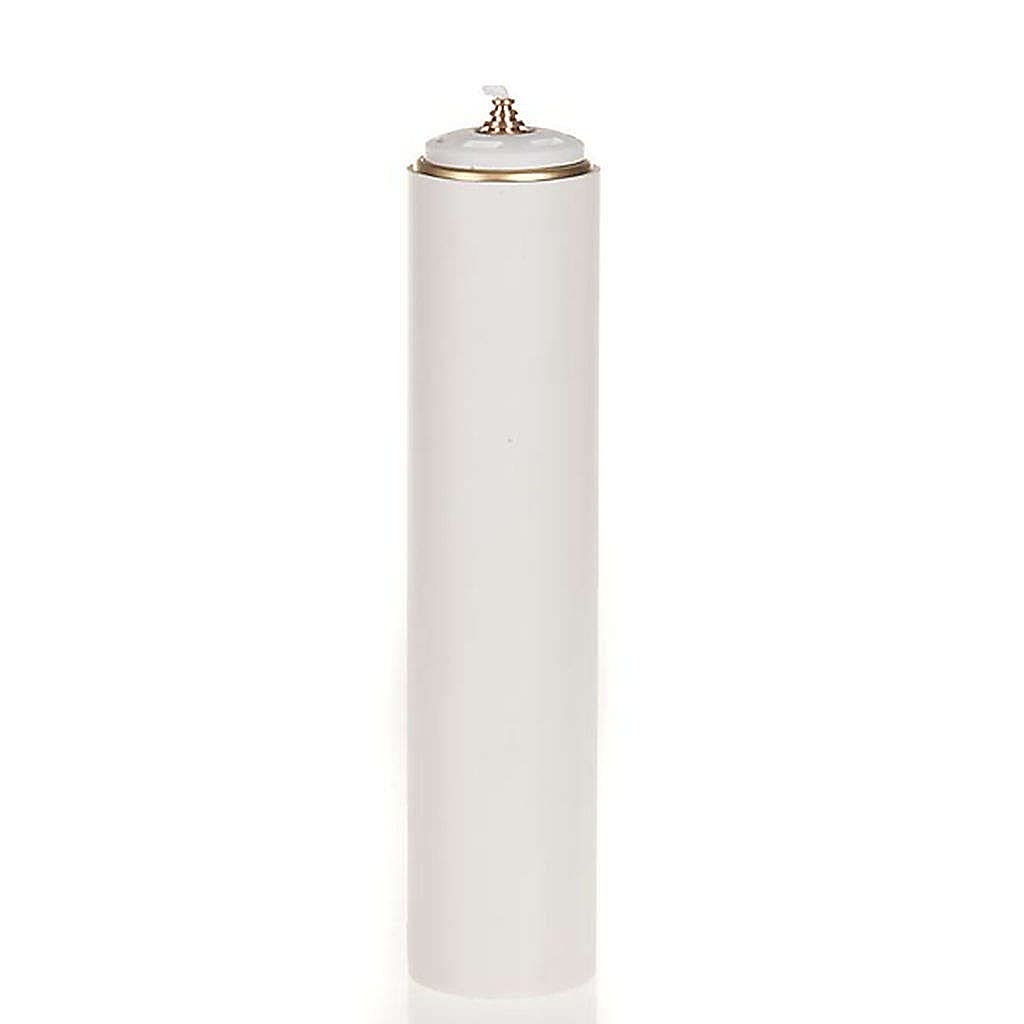 Holyart Velas, cirios, velones: Vela a cera líquida con cartucho diám. 6 cm, 50 cm (19.69 inc.)
