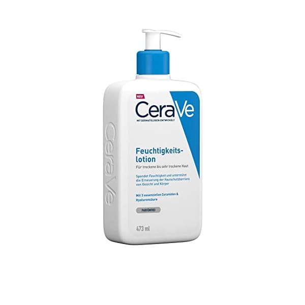 Cerave Bodylotion – Feuchtigkeitscreme mit Hyaluron – Feuchtigkeitslotion für trockene & empfindliche Haut, Hautpflege…