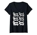 Womens Cheap Tricks Art Rock Vintage V-Neck T-Shirt