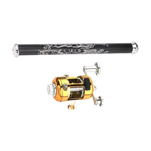 ペン型釣り竿セット - ミニ伸縮ロッド 携帯用釣具 | 軽量コンパクトな釣り竿リール付き 子供 大人 旅行 キャンプ 海 湖 釣り アウトドア