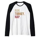 Photo Gallery run turkey nap divertente turchia trot 2024 ringraziamento maglia con maniche raglan Photo Gallery run turkey nap divertente turchia trot 2024 ringraziamento maglia con maniche raglan