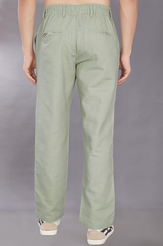 Image of DIVISIVE Men's Relaxed Fit Cotton Linen Blend Trousers