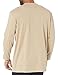 Dickies Men's Long Sleeve Heavyweight Henley, Desert Sand, Larget/Tall