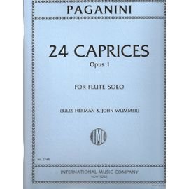 24 Caprices, Opus 1, for Flute Solo book cover