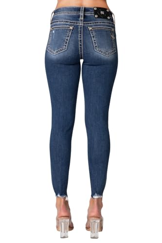 Miss Me Women's Noa Jane Mid-Rise Cropped Skinny Jeans