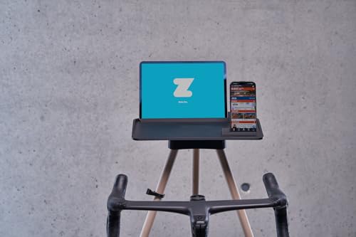 Indoor Bike Tablet Table inkl. Smartphonehalter und Holzbeine, 3D-Druck...