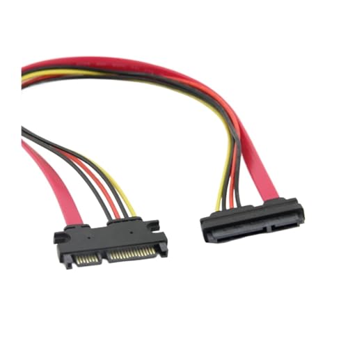 Cable Extensor SATA 22 Pines Macho a Hembra 0.3 m miniatura 2